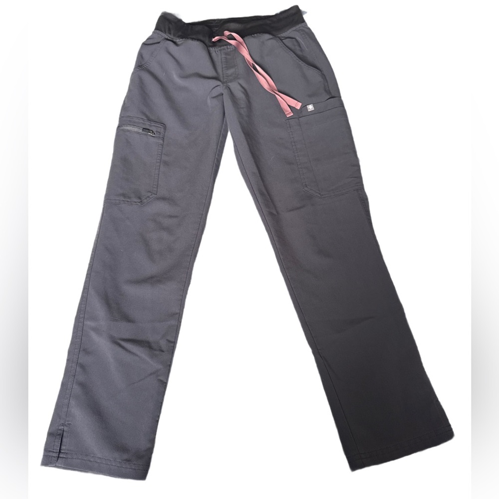 Figs Straight Leg Scrub Pants XS/P Gray NWOT